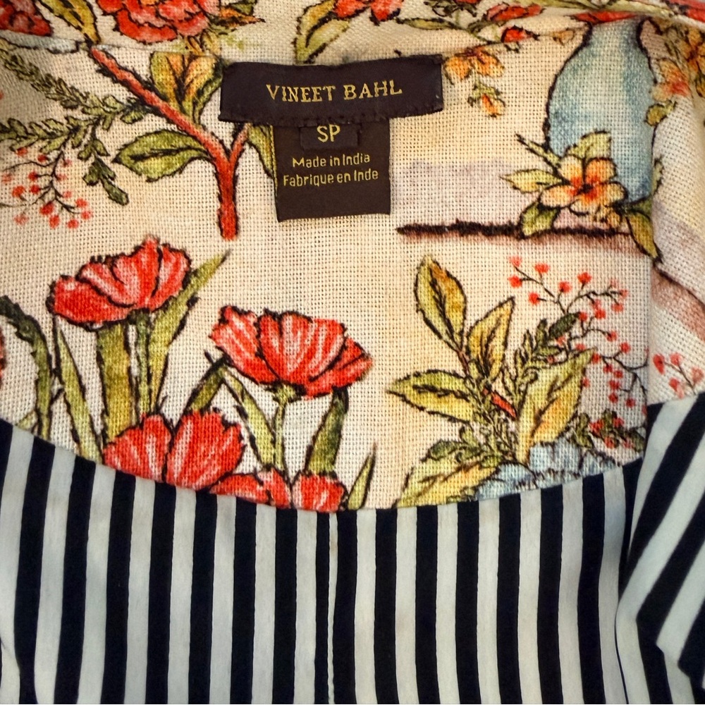 Patchwork Floral Open-Front Blazer Jacket - image 3